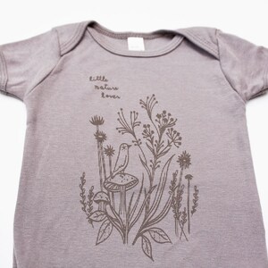 Nature Lover Baby Clothing Little Nature Lover Baby Bodysuit Organic Cotton Baby Clothes, shop organic baby clothes, nature baby clothes image 7