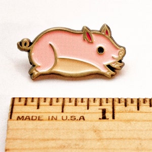 Enamel pin PIG PIN teacup pig enamel pin pink pig pins / pig jewelry enamel pins, pig lapel pin, cute pig pin, backpack pins pig gifts image 4