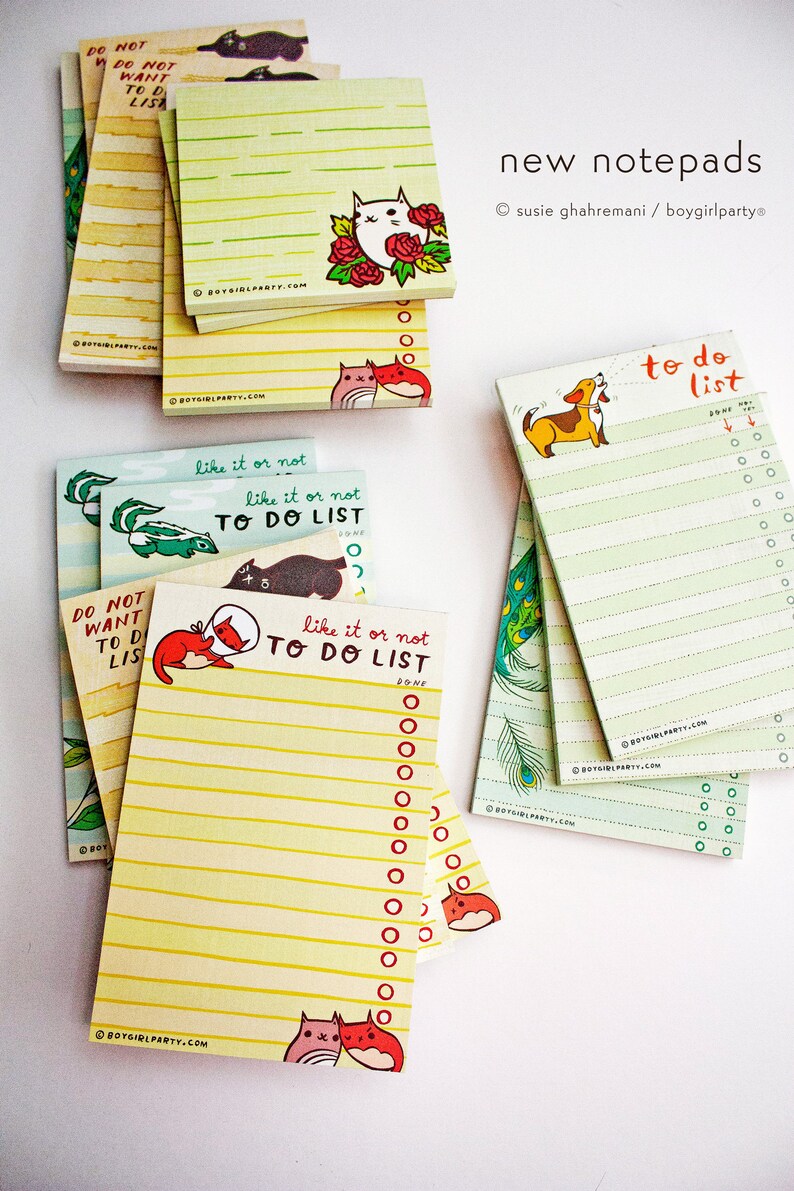 Cat lover gift  TO DO LIST notepad  funny notepad funny image 9