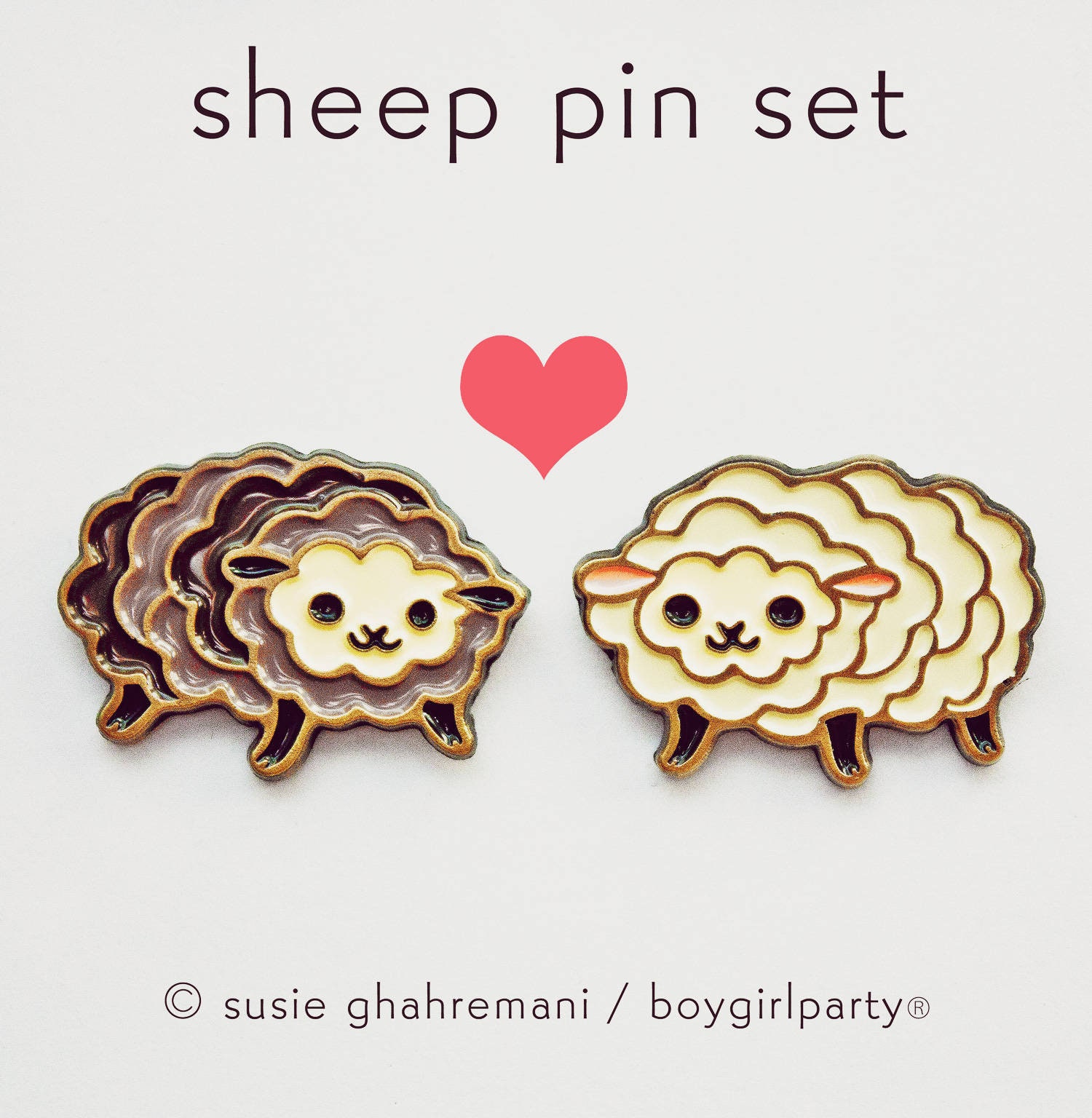 Kawaii ENAMEL PIN SET best friend jewelry bff pin set Etsy