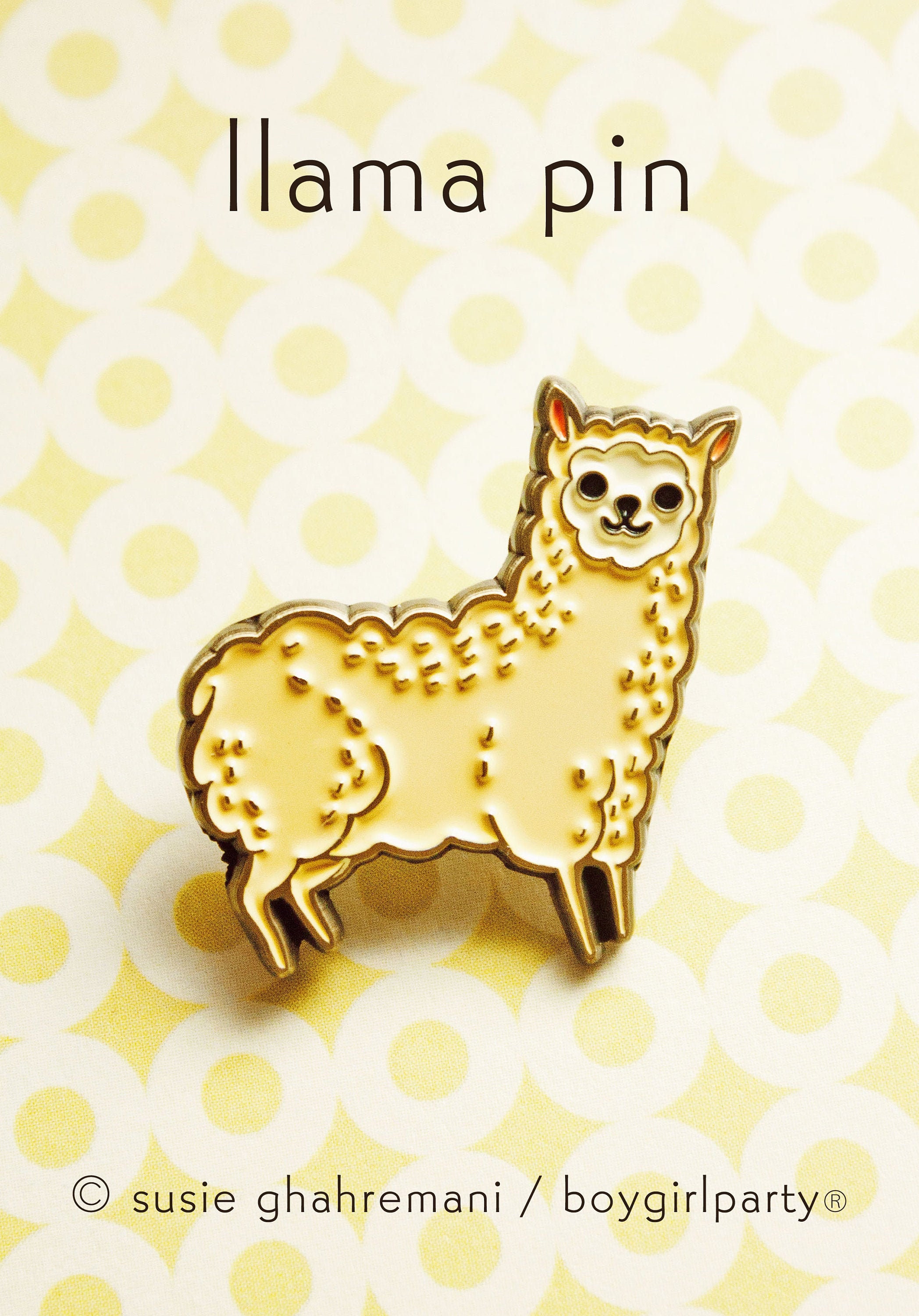 Alpaca Enamel Pin — Llama Gifts for Teen Girl — Vegan Pins — Small ...