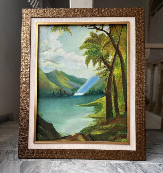 自作油絵 風景画 写真からカスタム風景画を制作 手作り油絵