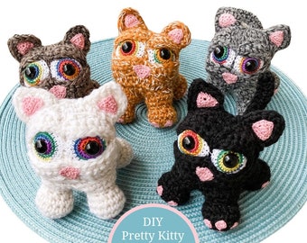 Pretty Kitty Cat Doll Plush Crochet Pattern Kit