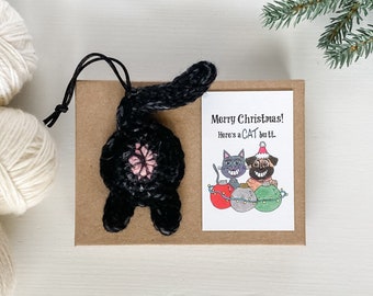 Black Cat Butt Personalized Christmas Gifts Secret Santa Gift for Women