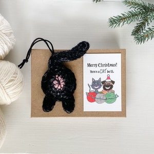 Black Cat Butt Personalized Christmas Gifts Secret Santa Gift for Women image 1