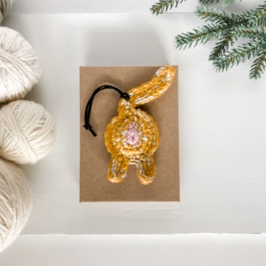 Orange Cat Ornament Cat Mom Funny Secret Santa Gift