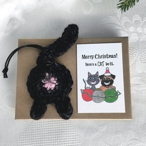 Black Cat Butt Personalized Christmas Gifts Secret Santa Gift for Women image 3