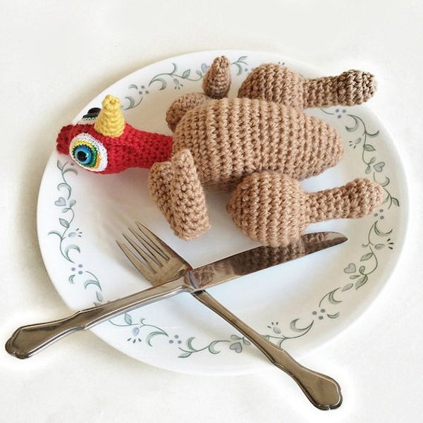 Crochet Turkey Plush Amigurumi Doll Crochet Pattern Thanksgiving Decorations