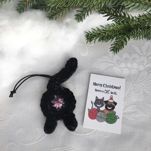 Black Cat Butt Personalized Christmas Gifts Secret Santa Gift for Women image 8
