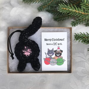 Black Cat Butt Personalized Christmas Gifts Secret Santa Gift for Women image 6