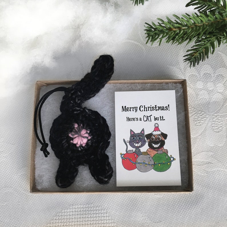 Black Cat Butt Personalized Christmas Gifts Secret Santa Gift for Women image 5