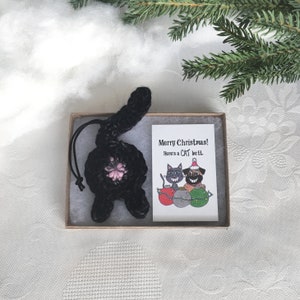 Black Cat Butt Personalized Christmas Gifts Secret Santa Gift for Women image 4