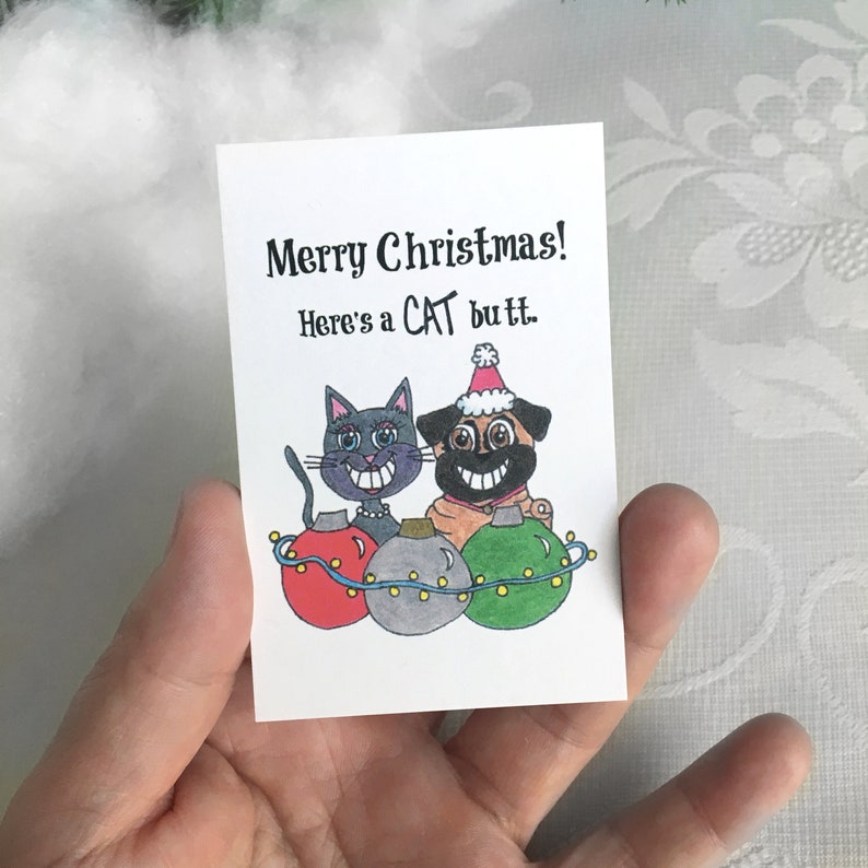 Black Cat Butt Personalized Christmas Gifts Secret Santa Gift for Women image 10