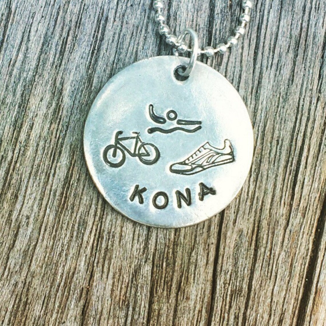 Collier de charme de triathlon Idée cadeau pour lui / Son | Etsy