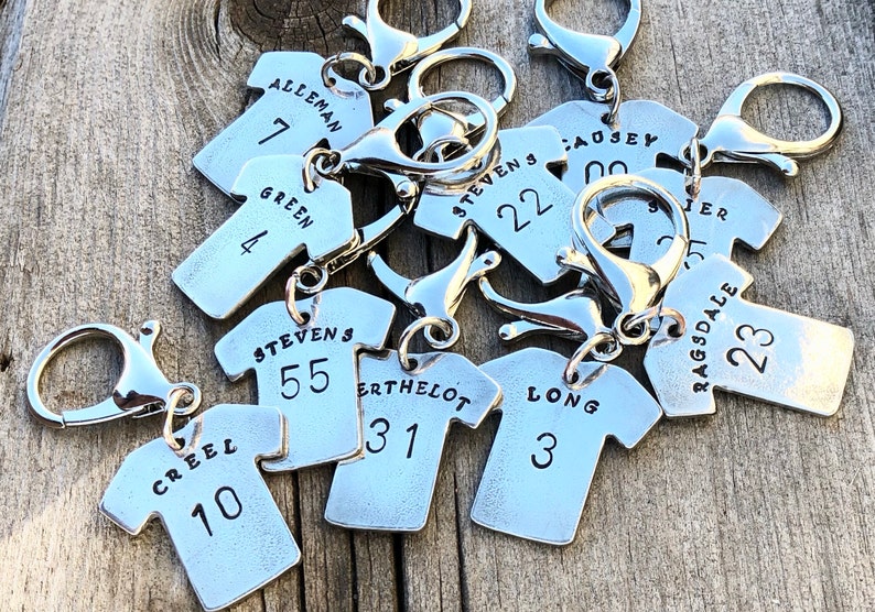 Personalized Jersey Baseball/ Softball/ Soccer Keychain Bag Etsy