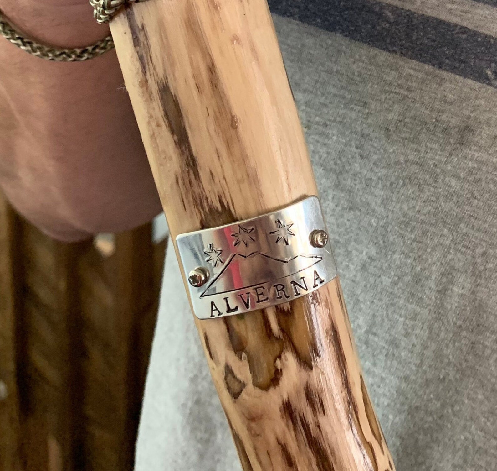 Custom Walking Stick Medallion/ Personalize Hand Stamped Etsy