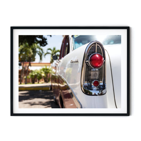 American Classic Car Art Print, Photo Print American classic car, Cuba photography, Cuba poster, vintage car photo