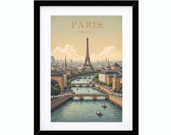 Printable Wall Art, Digital art printing, Paris poster, Paris wall art, Paris travel poster, Gift from France, Gift from Paris, Paris decor