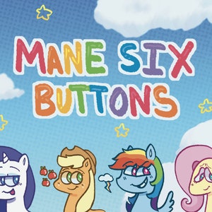 Mane Six Buttons