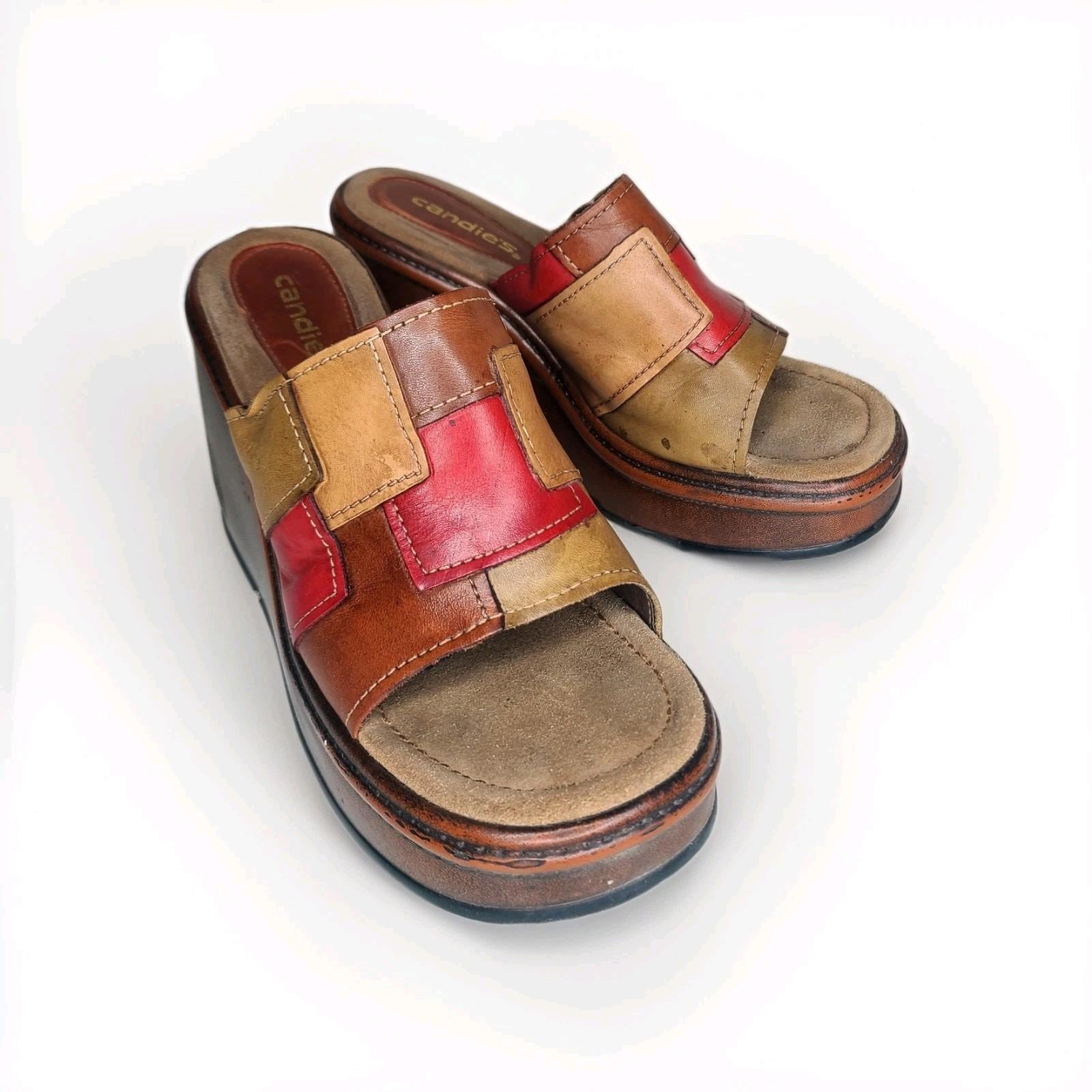 Y2k Leather Sandals - Etsy