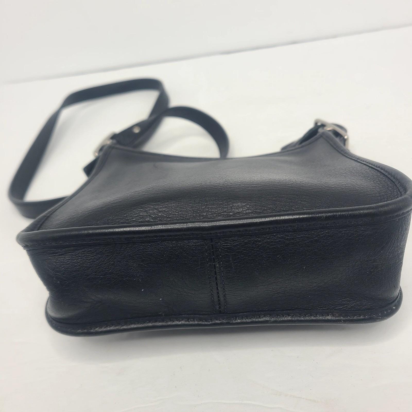 Vtg Coach Legacy Black Leather Mini Crossbody Bag Purse 6610 Rare