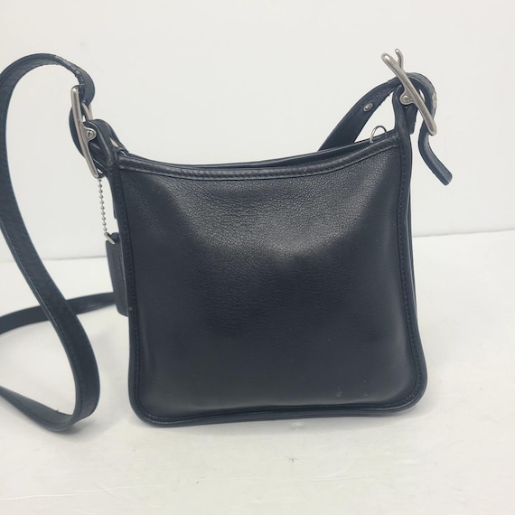 Vtg Coach Legacy Black Leather Mini Crossbody Bag Purse 6610 Rare