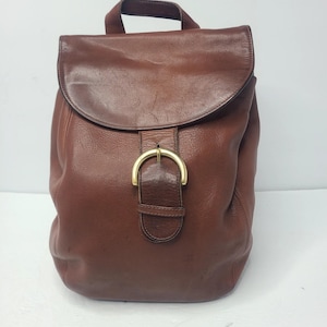 Vintage Coach Soho Back Sac Brown Leather Backpack COACH Soho Vintage Brown Leather Backpack Rucksack Day Bag  main image 2