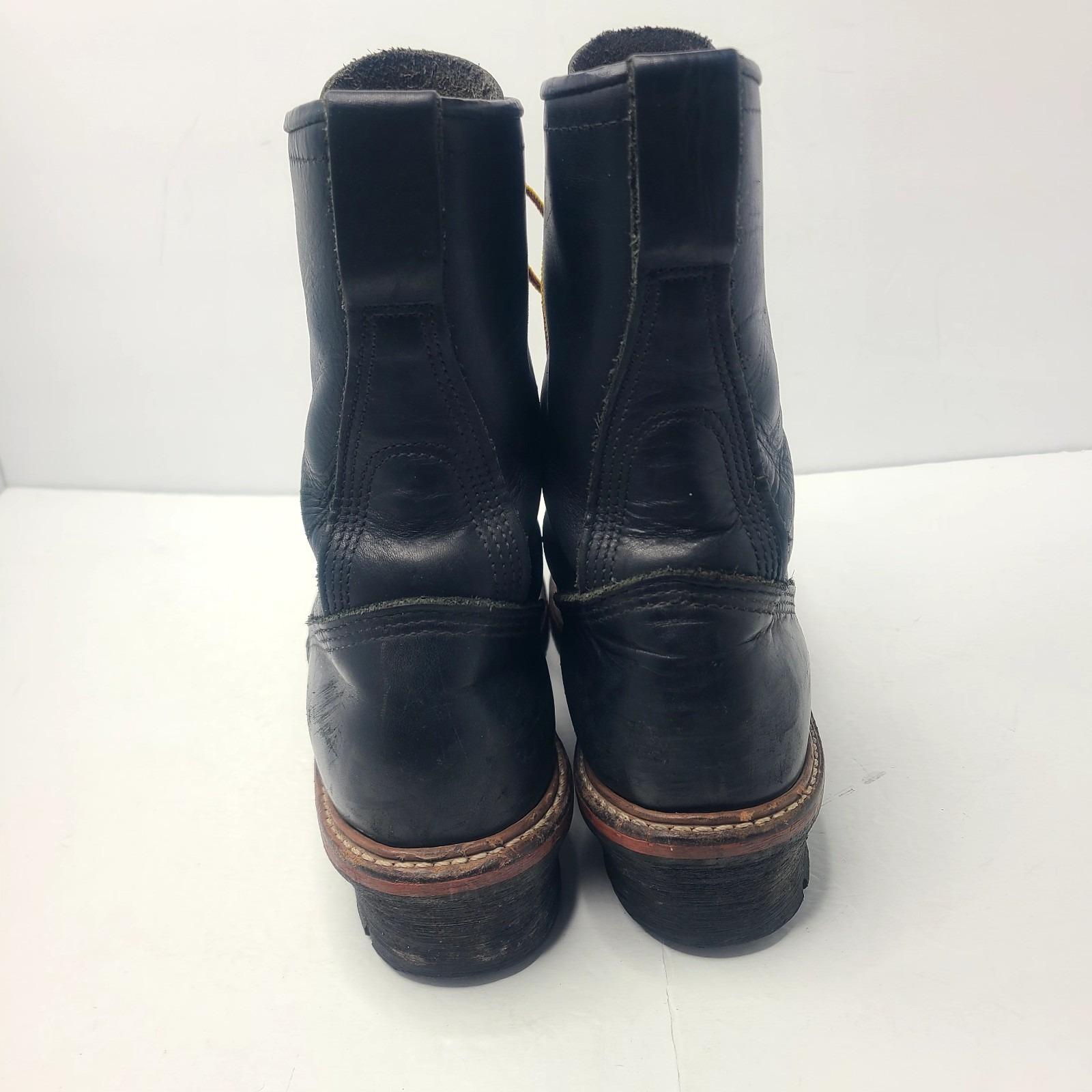Vintage Red Wing Shoes 2218 Steel Toe Logger Leather Work 