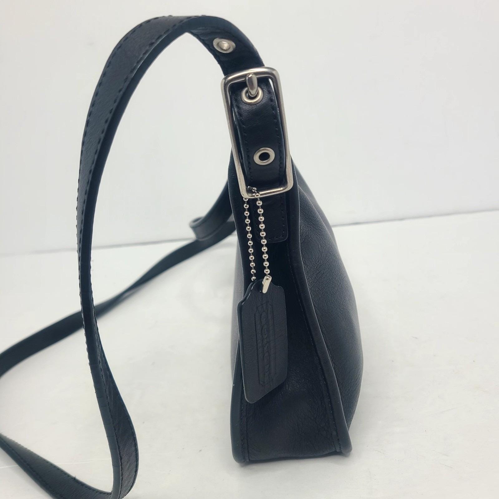Vtg Coach Legacy Black Leather Mini Crossbody Bag Purse 6610 Rare