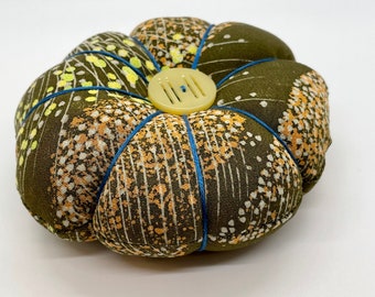 Green Vintage Kimono Fabric Pincushion