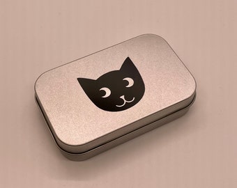 Black cat tin