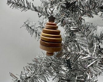 Wood Button Tree Ornament