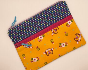 Orange Zipper Pouch