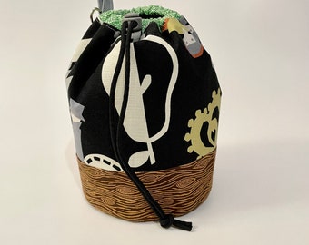 Woodcut Bucket Bag