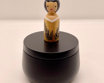 Kokeshi doll jewelry box