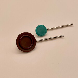 Vintage Button Hairpins