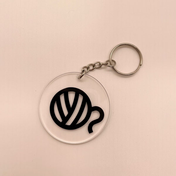 Crochet Yarn Ball Keychain Etsy
