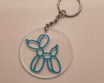 Balloon dog keychain