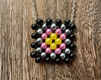 Granny Square Pendant Necklace