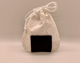 Small Onigiri Drawstring Pouch