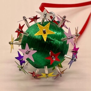 Sequin Stars Christmas Ornament