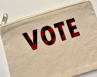 Vote canvas pouch