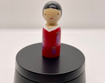 Peg doll keepsake box