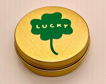 Lucky clover tin