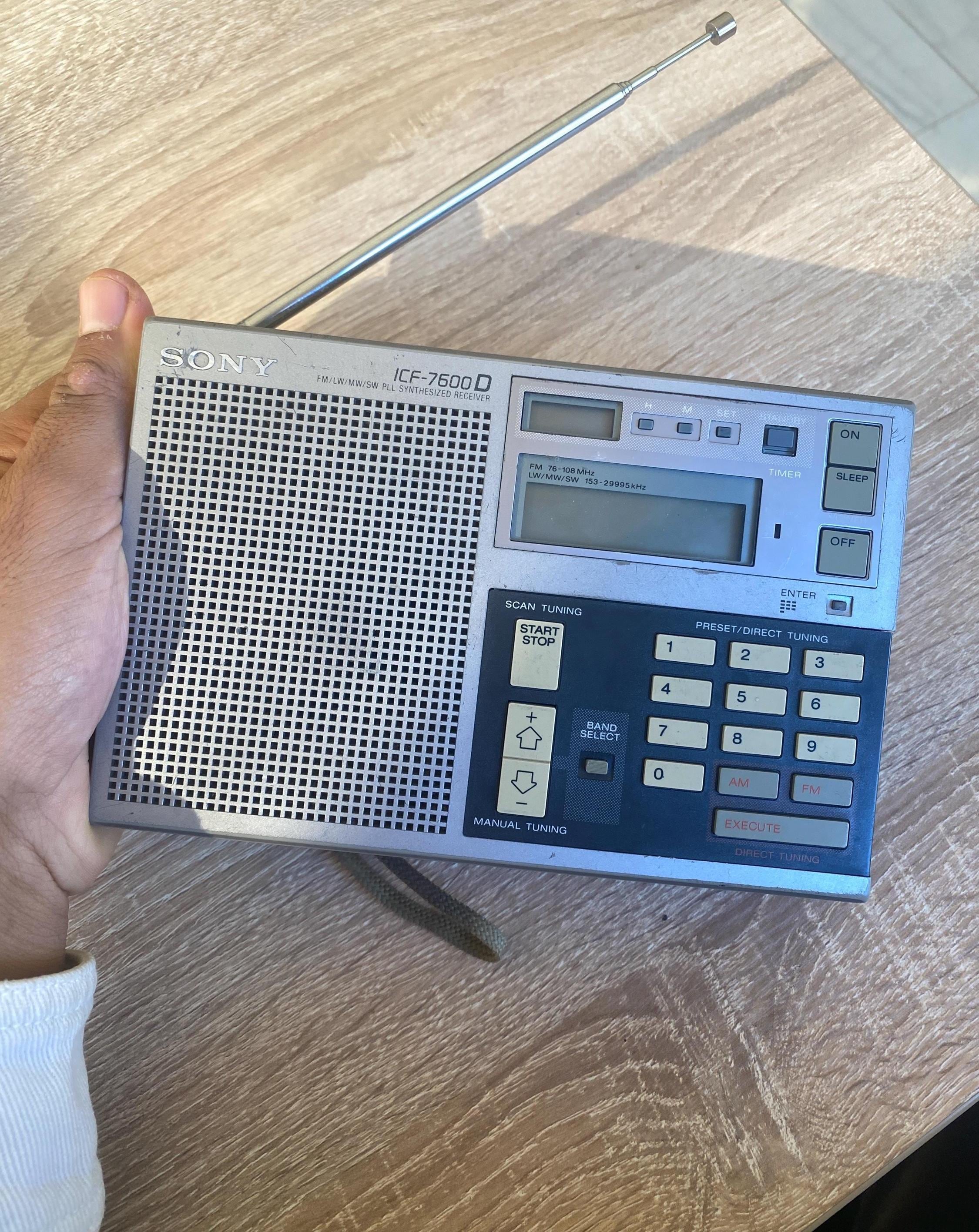 ⭐️ヴィンテージ⭐️【SONY】ICF-7600 D ラジオ 公式外箱あり ⭐️ヴィンテージ⭐️【SONY】ICF-7600 D ラジオ 公式外箱あり