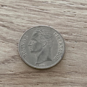Moneda de 5 Bolívares de Venezuela de 1990 – Moneda de colección antigua – Moneda de colección antigua con envío rápido