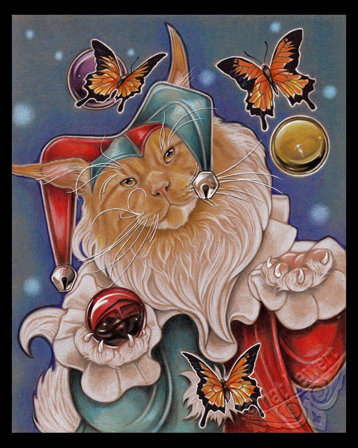 Maine Coon Cat Art Print Maine Coon Art Home Decor Gift for - Etsy