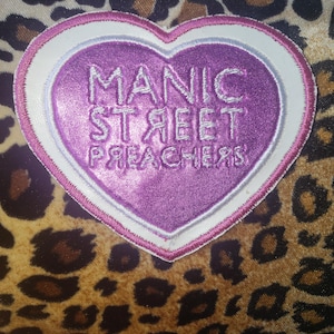 Manic Street Preachers heart shaped patch