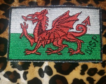 Welsh flag Manics patch