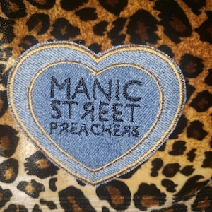 Manic Street Preachers denim heart patch